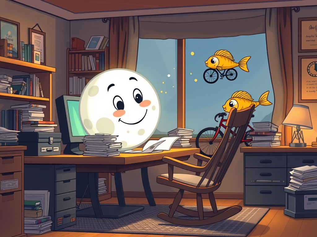 Why did the moon apply for a desk job?